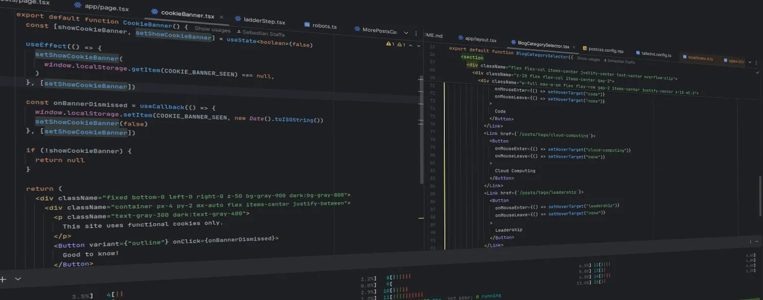 Screenshot of an IDE